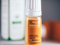 CBD e-liquid bottle