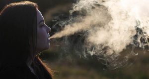 Woman vaping