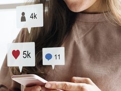 Girl on social media