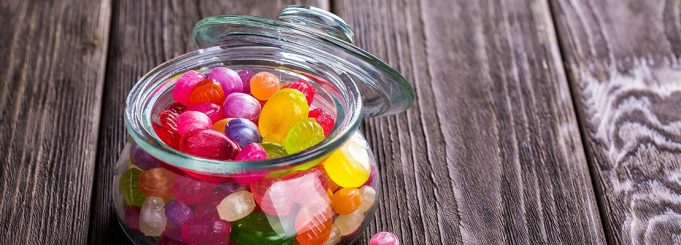 candies in a jar