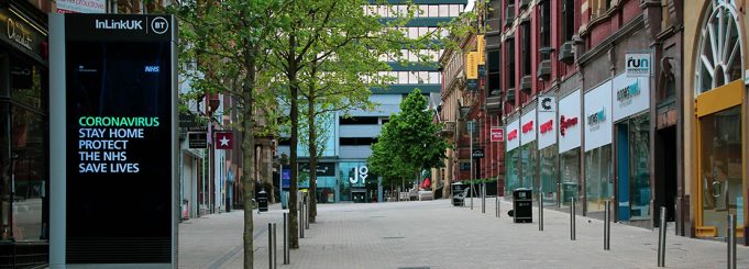 London streets during lockdown pandemic