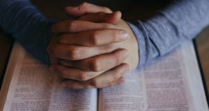 man praying