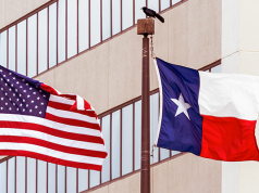 American and Texas fLAG