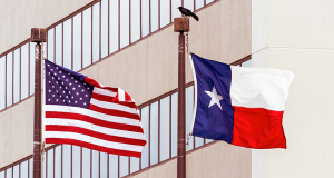 American and Texas fLAG