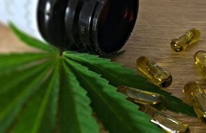 cannabis leaf and medecines