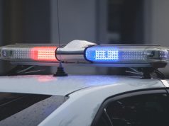 police car red and blue lights