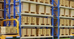 warehouse in logistic center