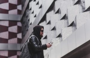 Second Hand Vape Linked To Bronchitic Symptoms in Young Adults Fashion male dressed in leather jacket vaping