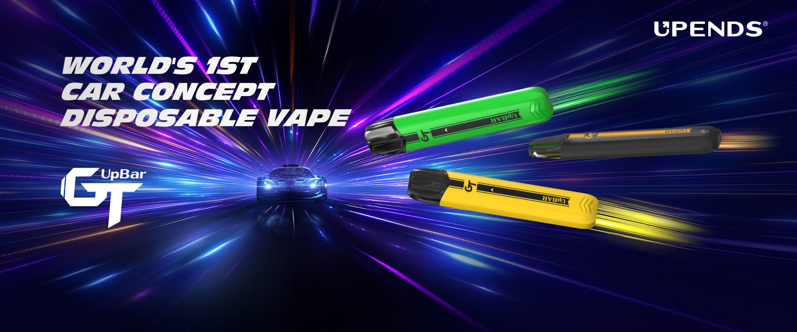 UPENDS Launches World’s First Car Concept Disposable Vape UpBAR GT
