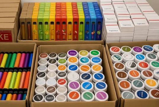 السجائر الإلكترونية و أكياس النيكوتين