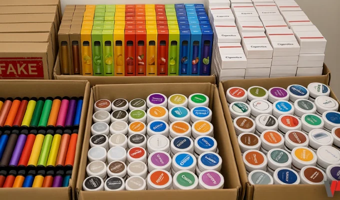 السجائر الإلكترونية و أكياس النيكوتين