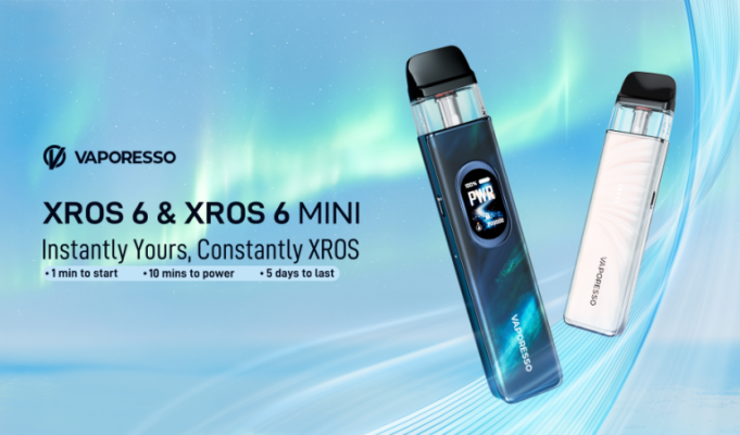 VAPORESSO Unveils XROS 6: Redefining MTL Efficiency with Industry-First 60-Second Smart Prime Technology
