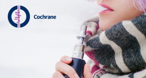 Cochrane: vaping beats nicotine replacement therapy for quitting smoking An e-cigarette next to a tobacco cigarette.
