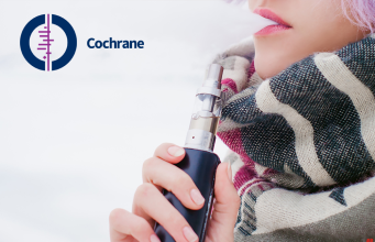 Cochrane: vaping beats nicotine replacement therapy for quitting smoking An e-cigarette next to a tobacco cigarette.